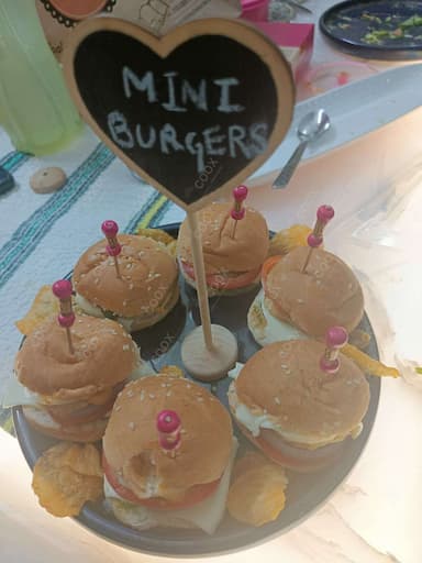 Delicious Mini Veg Burgers prepared by COOX