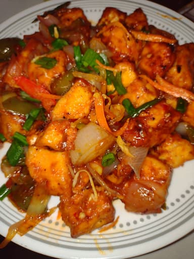Delicious Chilli Paneer (Dry) prepared by COOX
