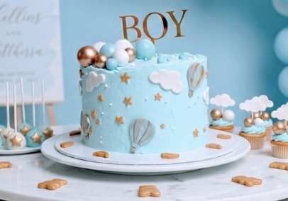 Birthday Party Baby Boy Cake 33