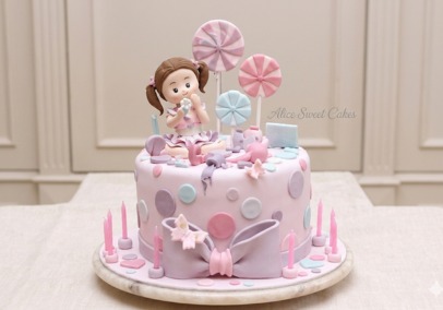 Birthday Party Baby Girl Cake 16