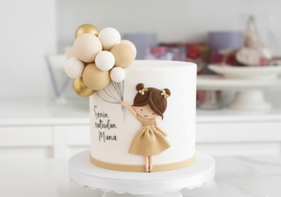 Birthday Party Baby Girl Cake 7