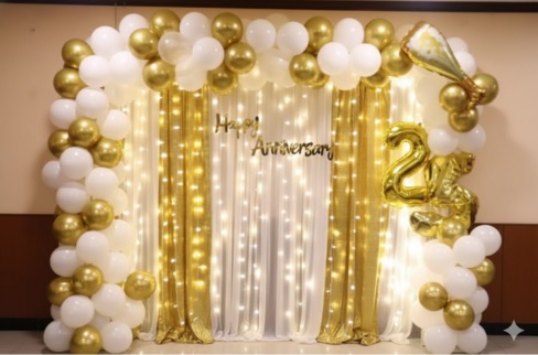 Anniversary Special Golden Decor
