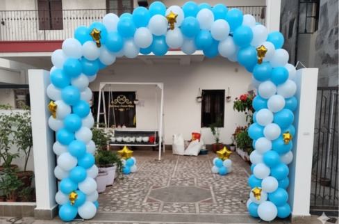 Balloon With Star Entry Gate Decor