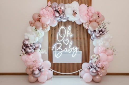 Classical Look Oh Baby Decoration