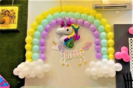 Unicorn Theme Hall Decoration