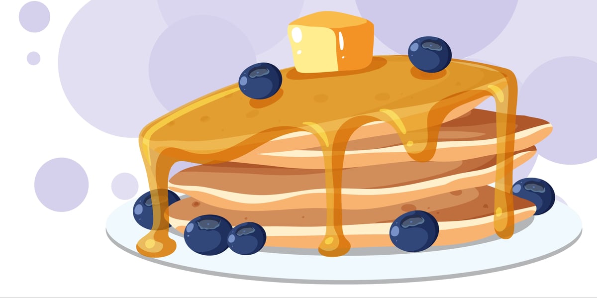 Special National Blueberry Pancake Day ocassion food prepared by COOX