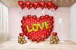 Hearty Balloon Wall