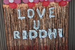 Romantic Proposal Balloon Decoration