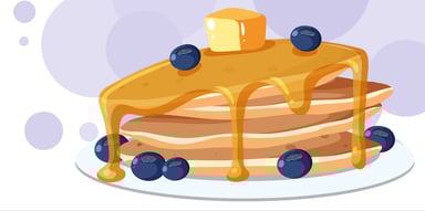 Special National Blueberry Pancake Day ocassion food prepared by COOX