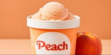 Special National Peach Ice Cream Day ocassion food prepared by COOX