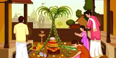 Special Pongal ocassion food prepared by COOX