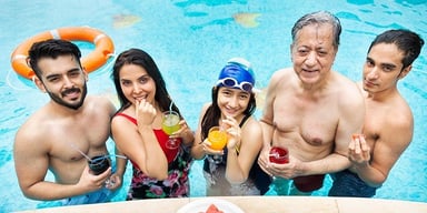 Special Pool Party ocassion food prepared by COOX