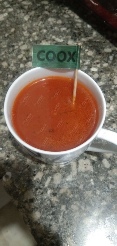 Tasty Tomato Basil Soup cooked by COOX chefs cooks during occasions parties events at home