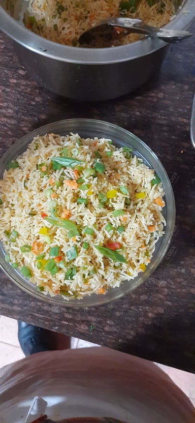Tasty Veg Fried Rice cooked by COOX chefs cooks during occasions parties events at home