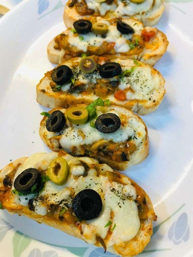 Tasty Tomato Mushroom Bruschetta cooked by COOX chefs cooks during occasions parties events at home