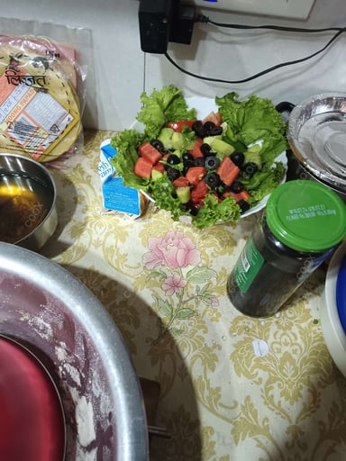 Tasty Garden Fresh Salad cooked by COOX chefs cooks during occasions parties events at home
