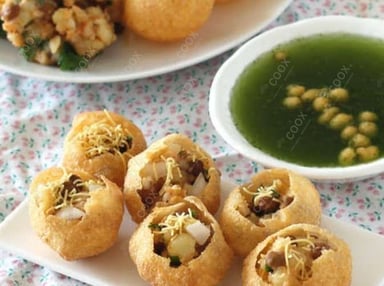 Tasty Gol Gappe (Pani Puri) cooked by COOX chefs cooks during occasions parties events at home