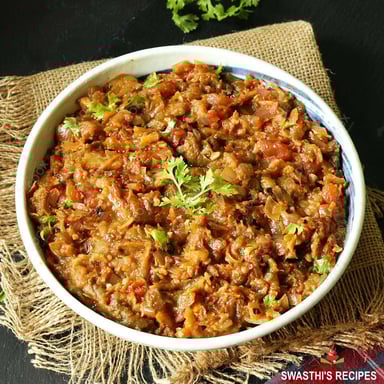 Tasty Baingan Ka bharta cooked by COOX chefs cooks during occasions parties events at home