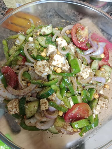 Tasty Greek Salad cooked by COOX chefs cooks during occasions parties events at home