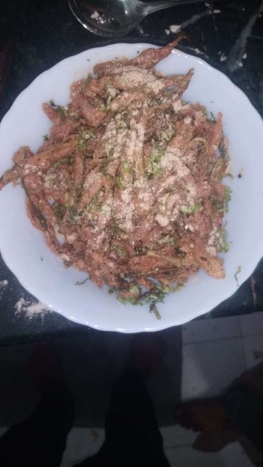 Tasty Kurkuri Bhindi cooked by COOX chefs cooks during occasions parties events at home