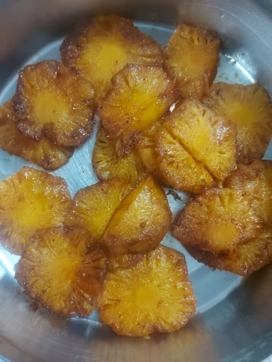Tasty Pan Fried Pineapple cooked by COOX chefs cooks during occasions parties events at home