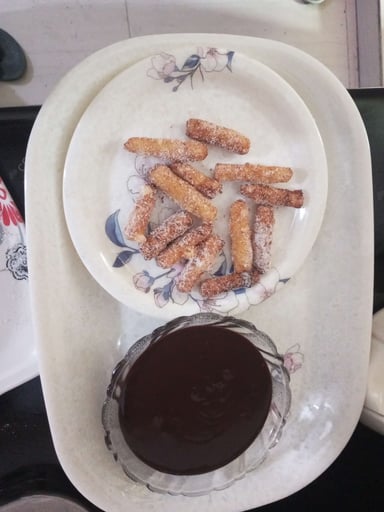 Tasty Churros cooked by COOX chefs cooks during occasions parties events at home