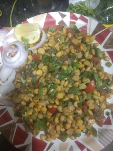 Tasty Corn Chaat cooked by COOX chefs cooks during occasions parties events at home