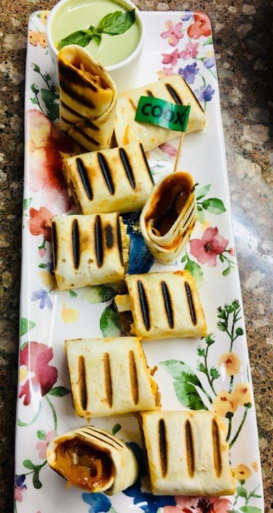 Tasty Veg Kathi Rolls cooked by COOX chefs cooks during occasions parties events at home