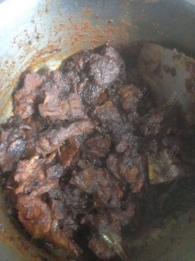 Tasty Mutton Sukha cooked by COOX chefs cooks during occasions parties events at home