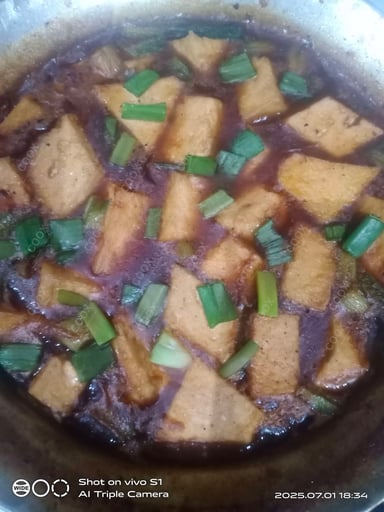 Tasty Tofu in Black Bean Sauce cooked by COOX chefs cooks during occasions parties events at home