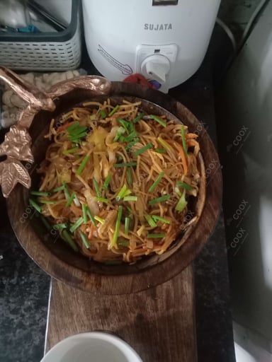 Tasty Chilli Garlic Noodles cooked by COOX chefs cooks during occasions parties events at home