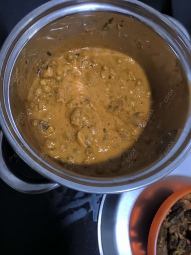 Tasty Matar Mushroom cooked by COOX chefs cooks during occasions parties events at home