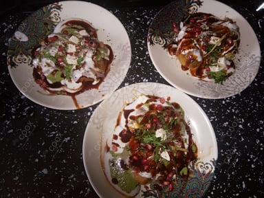 Tasty Aloo Tikki Chaat cooked by COOX chefs cooks during occasions parties events at home
