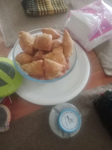 Tasty Keema Samosas cooked by COOX chefs cooks during occasions parties events at home