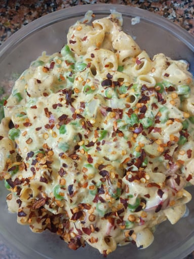 Tasty Macaroni Salad cooked by COOX chefs cooks during occasions parties events at home