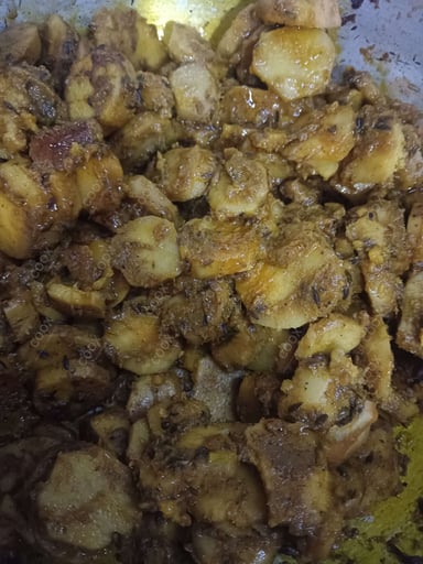 Tasty Arbi (Dry) cooked by COOX chefs cooks during occasions parties events at home