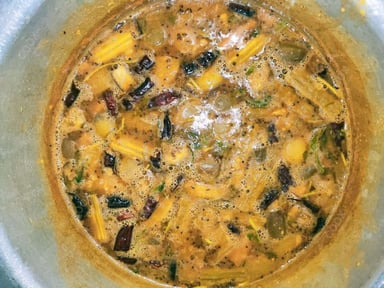 Tasty Sambhar cooked by COOX chefs cooks during occasions parties events at home