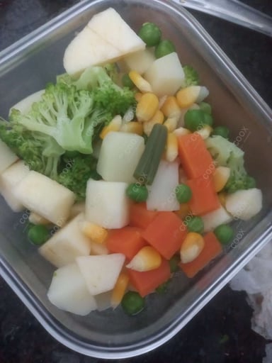 Tasty Russian Salad cooked by COOX chefs cooks during occasions parties events at home