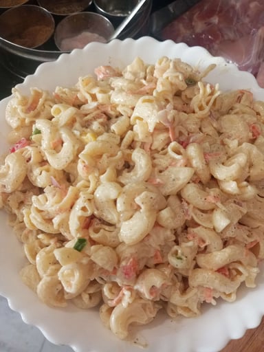 Tasty Macaroni Salad cooked by COOX chefs cooks during occasions parties events at home