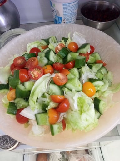 Tasty Greek Salad cooked by COOX chefs cooks during occasions parties events at home