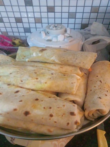 Tasty Paneer Shawarma cooked by COOX chefs cooks during occasions parties events at home