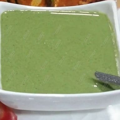 Tasty Green Chutney cooked by COOX chefs cooks during occasions parties events at home