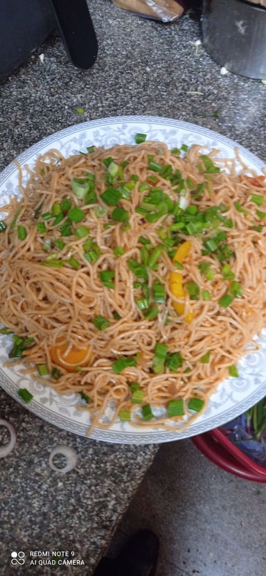 Tasty Chilli Garlic Noodles cooked by COOX chefs cooks during occasions parties events at home