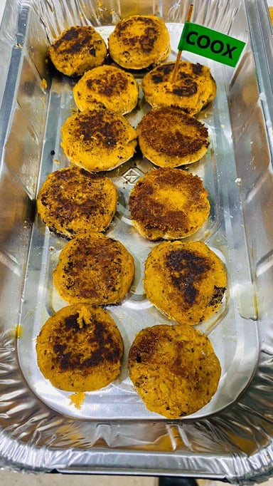 Tasty Veg Galouti Kebab cooked by COOX chefs cooks during occasions parties events at home