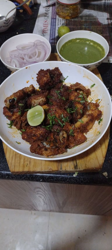 Tasty Amritsari Fish Fry cooked by COOX chefs cooks during occasions parties events at home