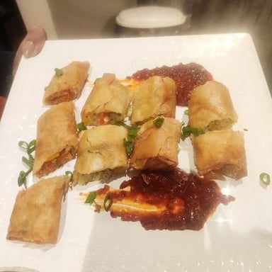 Tasty Veg Spring Rolls cooked by COOX chefs cooks during occasions parties events at home