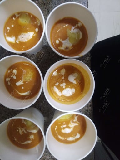 Tasty Tomato Basil Soup cooked by COOX chefs cooks during occasions parties events at home