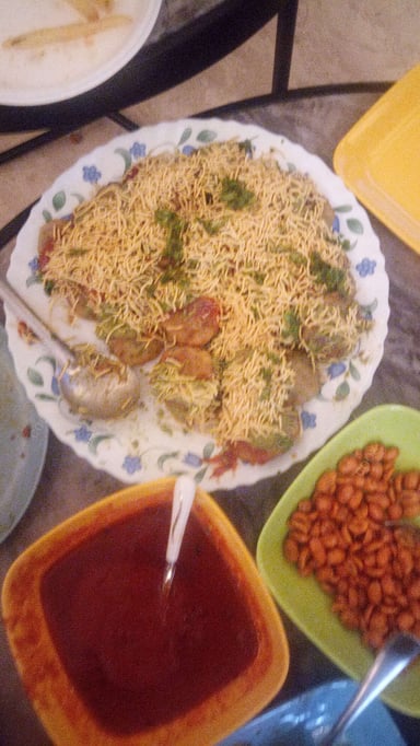 Tasty Aloo Tikki Chaat cooked by COOX chefs cooks during occasions parties events at home