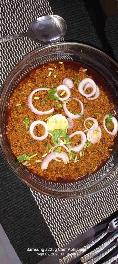 Tasty Mutton Keema cooked by COOX chefs cooks during occasions parties events at home