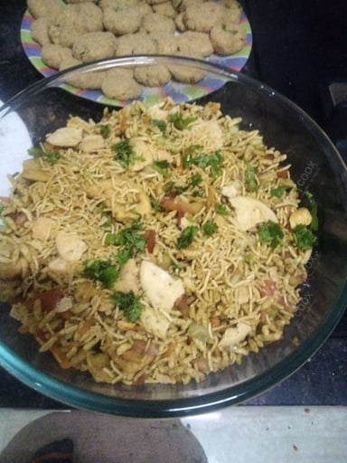 Tasty Bhel Puri cooked by COOX chefs cooks during occasions parties events at home